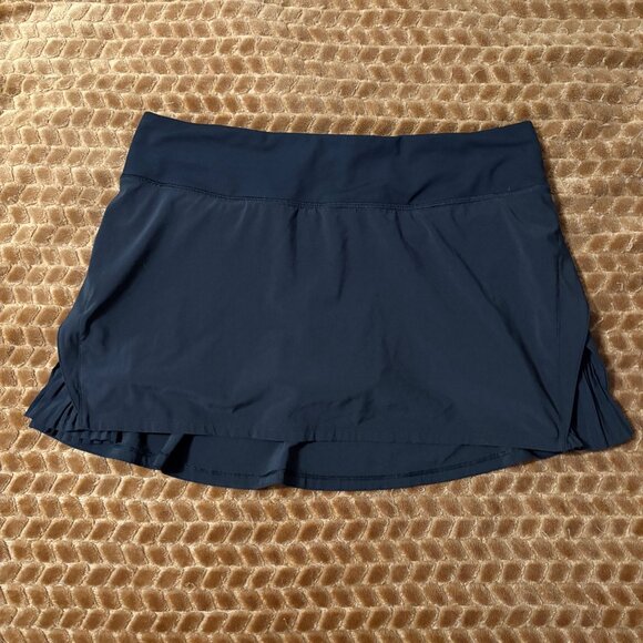 NWOT Lululemon Play Off Pleats Athletic Tennis Skirt 13" Lined Shorts Black 8 - Picture 12 of 12